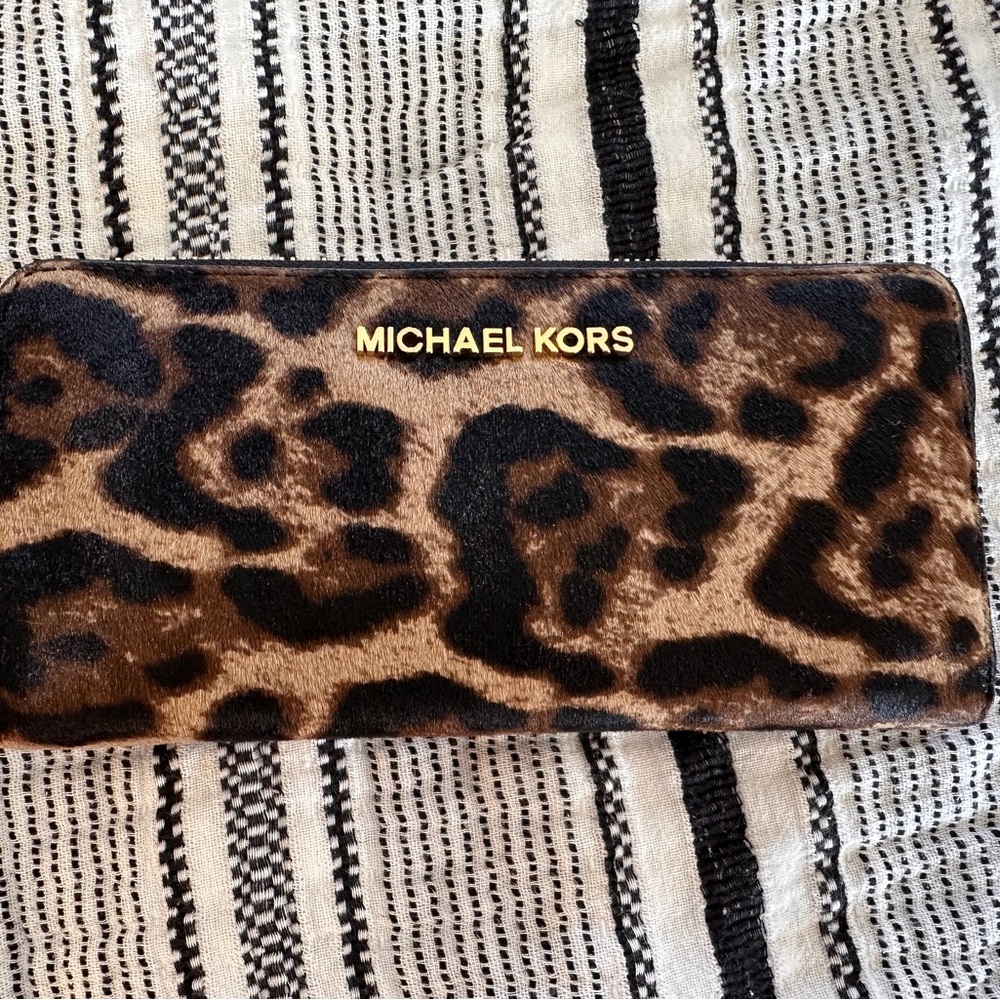 Michael Kors calf hair wallet